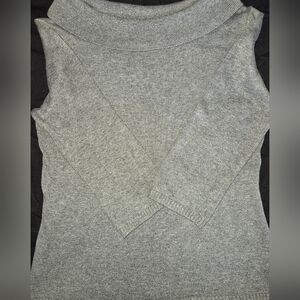 Rafaella Gray Cowl Neck Sweater